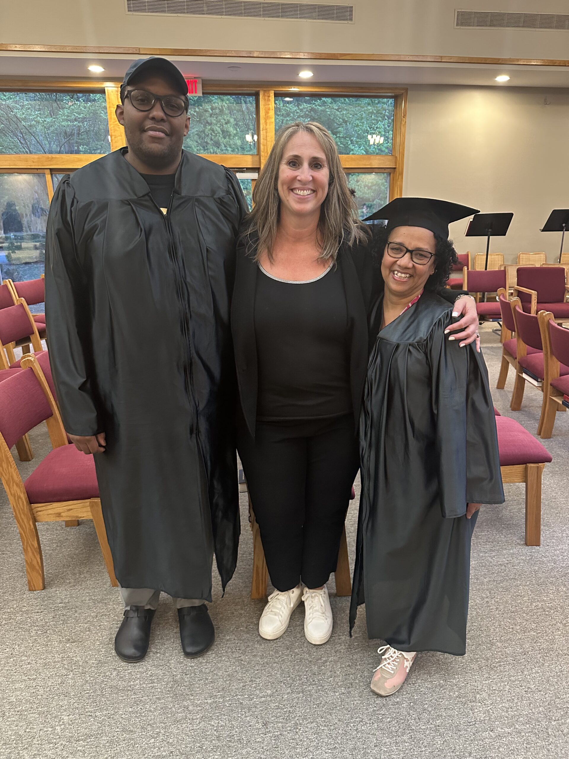 Left to right: Kangugi Karanja, Marla Wolf (Biogen recruiter), Betelehem Zewdie