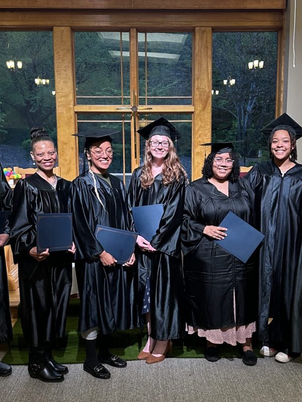Left to right: Kangugi Karanja, Sonja Self, Natasha Smith, Celene Redgate, Vanessa Vargas, Jordan Williams,  
Betelehem Zewdie