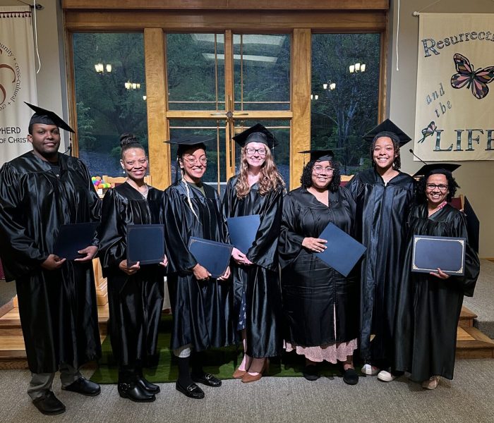 Left to right: Kangugi Karanja, Sonja Self, Natasha Smith, Celene Redgate, Vanessa Vargas, Jordan Williams,  
Betelehem Zewdie